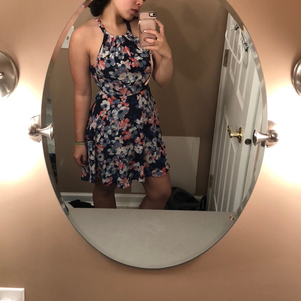 Floral halter sundress